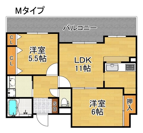 住之江フタバビルの物件間取画像